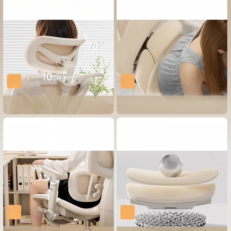 Silla Ergonómica para Escritorio, Muebles para el Hogar, Silla de Oficina Ergonómica, Silla Gamer Reclinable, Silla de Relajación para Computadora