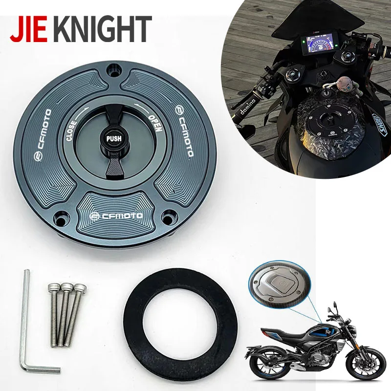 

For CFMOTO 250SR 450SR 250NK 250 450 SR SR450 Motorcycle Modified CNC Aluminum Fuel Gas Tank Cap Cover Gasoline Cap