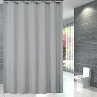 Clear Shower Curtain Plastic Shower Liner PEVA 180x180CM Lightweight Waterproof Shower Curtains for Bathroom with Magnets&Hooks