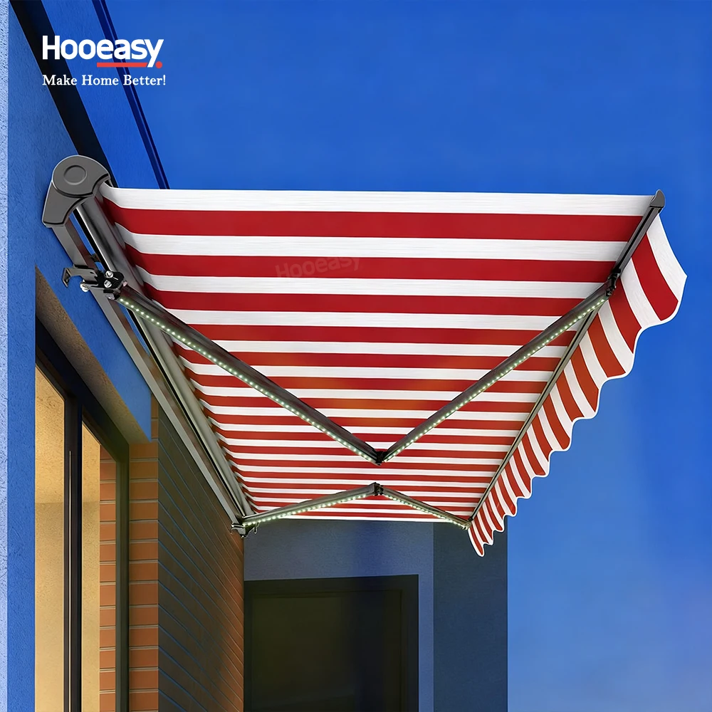 Hooeasy Garden Retractable Travel Trailer Gazebo Pergola Aluminum Retractable Outdoor Awning