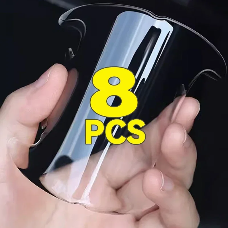 Door Collision Strips Anti-scratch Handle Stickers Transparent Door Bowl Protection Stickers Car Universal Paint Protection Film