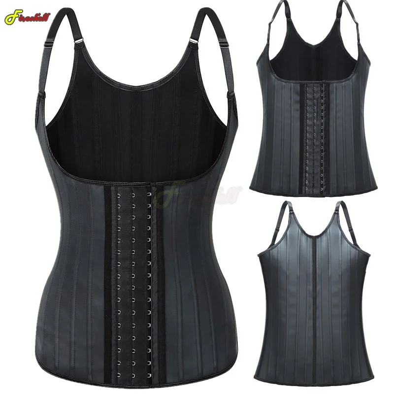 Women Latex Waist Trainer Women Binders Shapers Modeling Strap Corset Colombian Girdles Body Shapewear Faja Shape Sport Vest