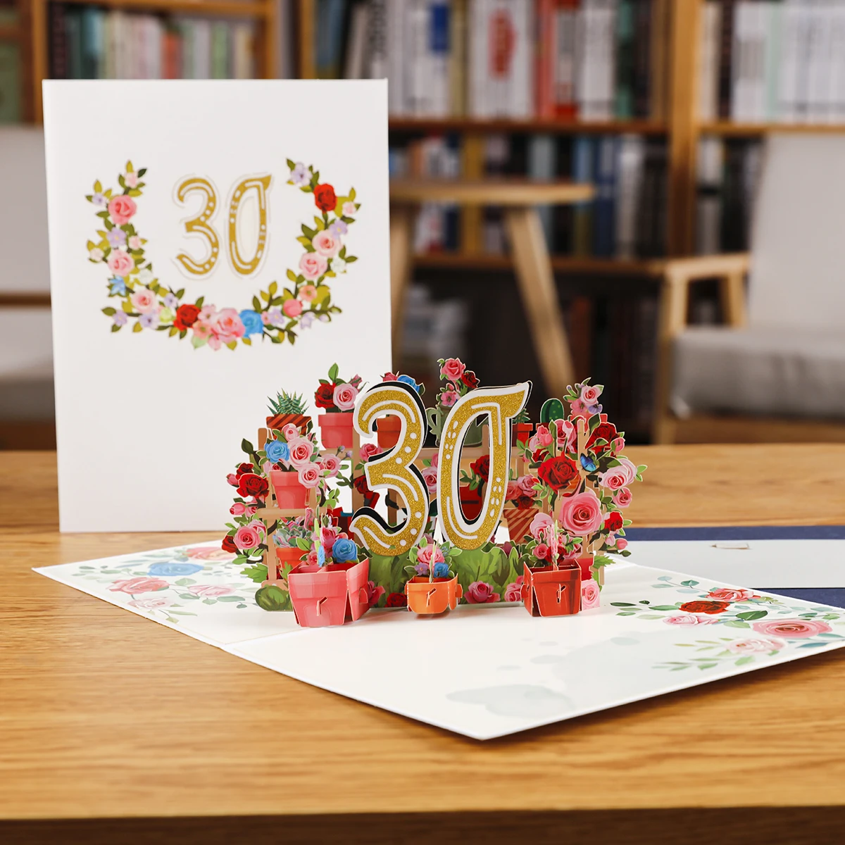 Nummer 1 - 100 Geburtstags-Pop-up-Karte, 3D-Grußkarten für Jubiläum und Hochzeit – Detail 6