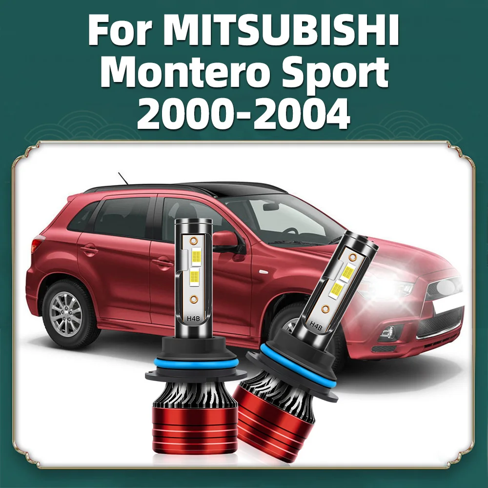 Car Headlight Bulbs 12V 120W 20000LM Led Turbo Lamps Auto Hi-Lo Beam 9007 For Mitsubishi Montero Sport 2000 2001 2002 2003 2004