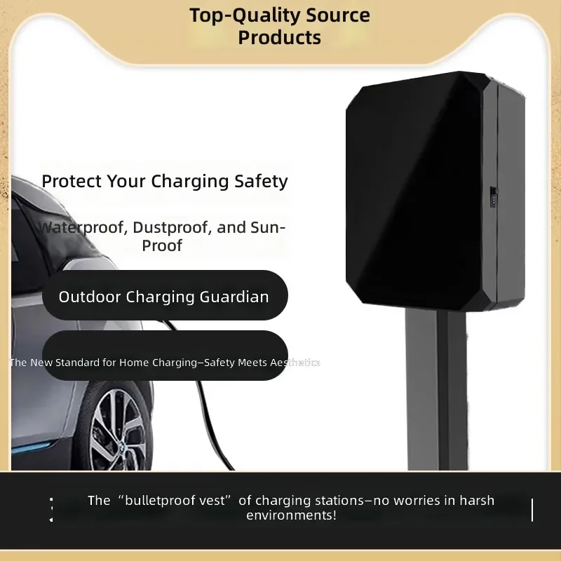 ev-charging-pile-protection-box-black-glass-for-li-auto-universal-electric-vehicle-charger-cover-case