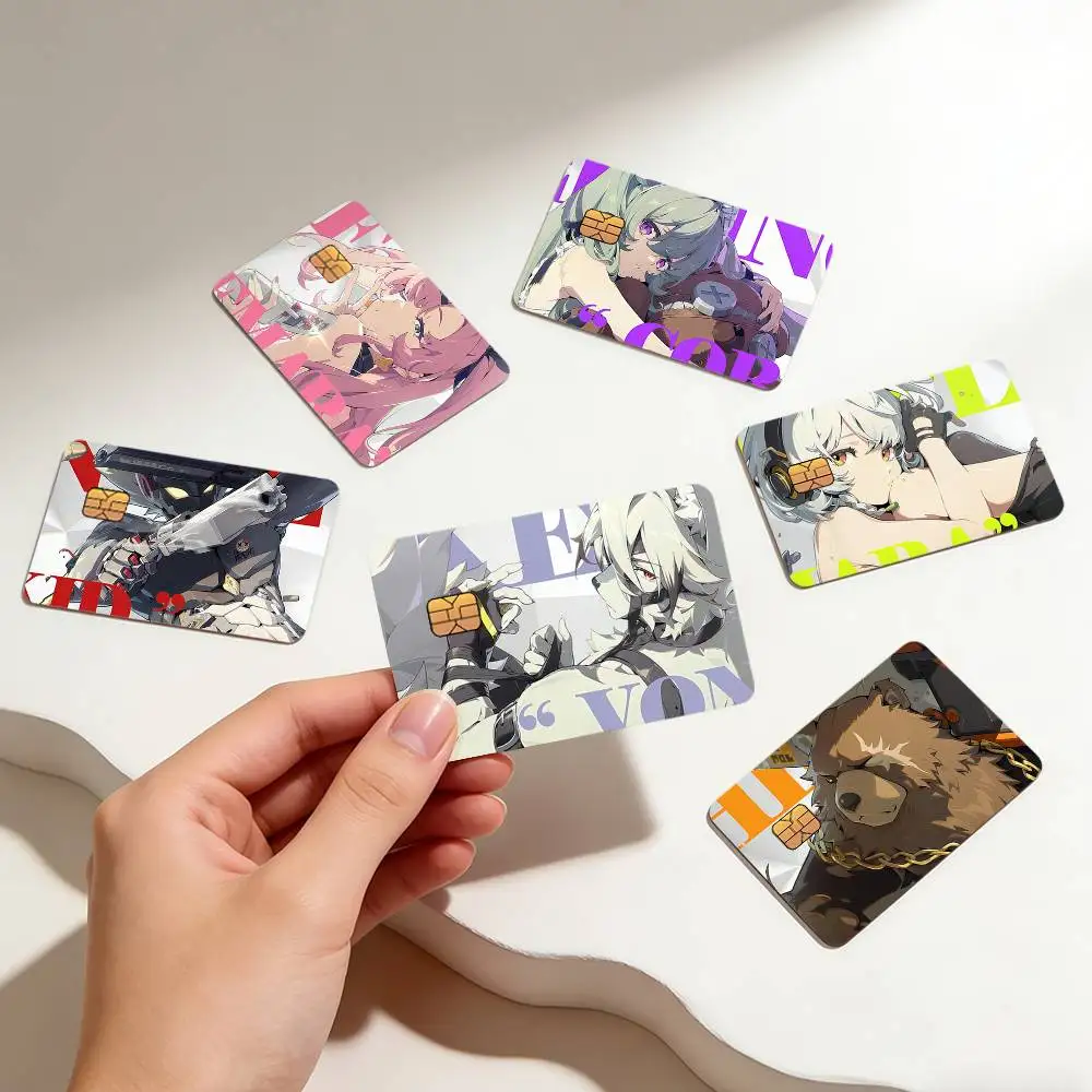 Game Zenless Zone Zero ZZZ Art Credit Card Skin Sticker Cover Decal Wrap Debit Card Stickers Durable Removable