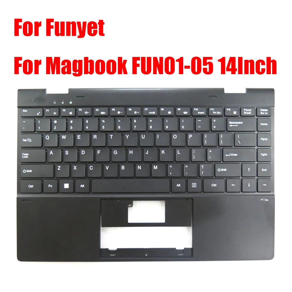 

US KR Laptop Palmrest For Funyet For Magbook FUN01-05 14Inch With English Korea Backlit Keyboard Upper Case