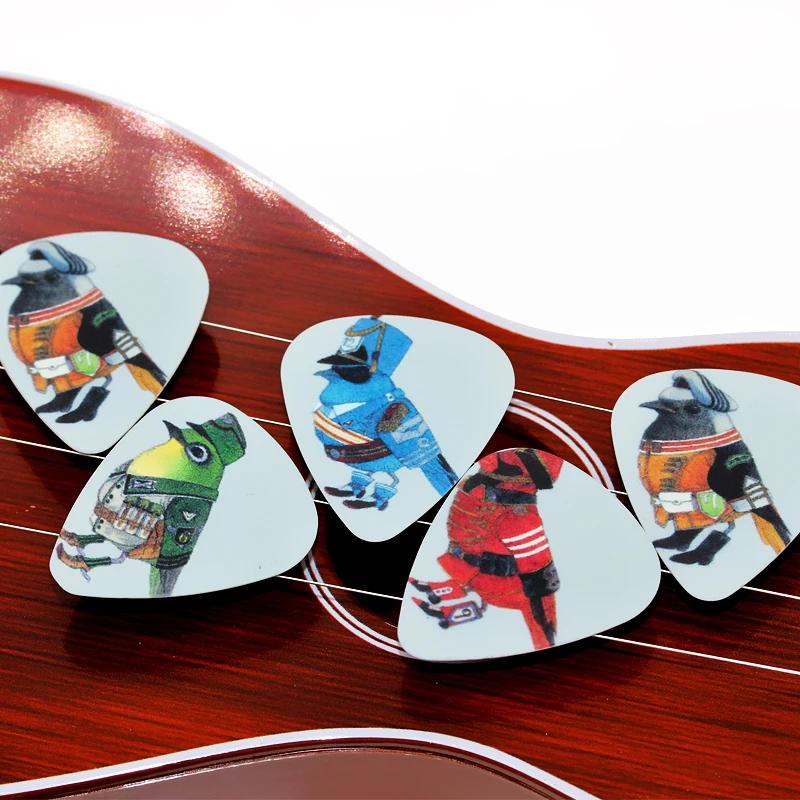 

SOACH New 10Pcs Guitar Picks 0.46/0.71/1.0mm Thickness Bird Soldier Guitar Accessories Guitar Pick for Ukulele Guitar Paddles