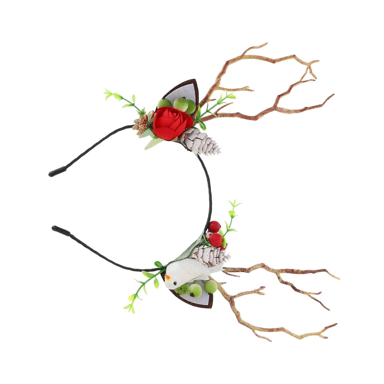 

AntlerHeadband ChristmasReindeerEar WomenDecoration Headwear Headbands Antlers HairAccessories FestiveCostume WinterTheme