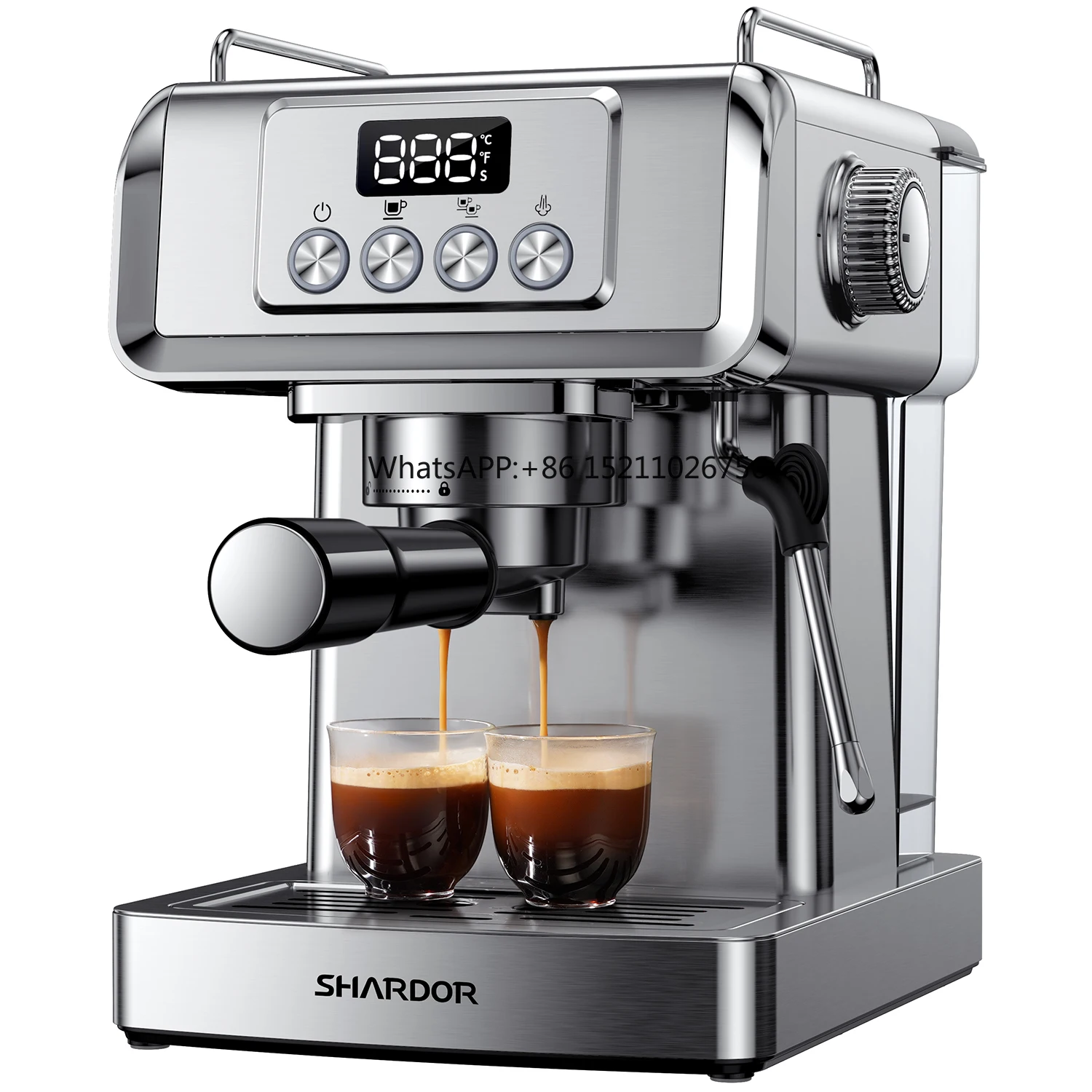 20 Bar Espresso Coffee Machines Latte & Cappuccino Maker Home Stainless Steel Turkish Other Coffee Maker Machine