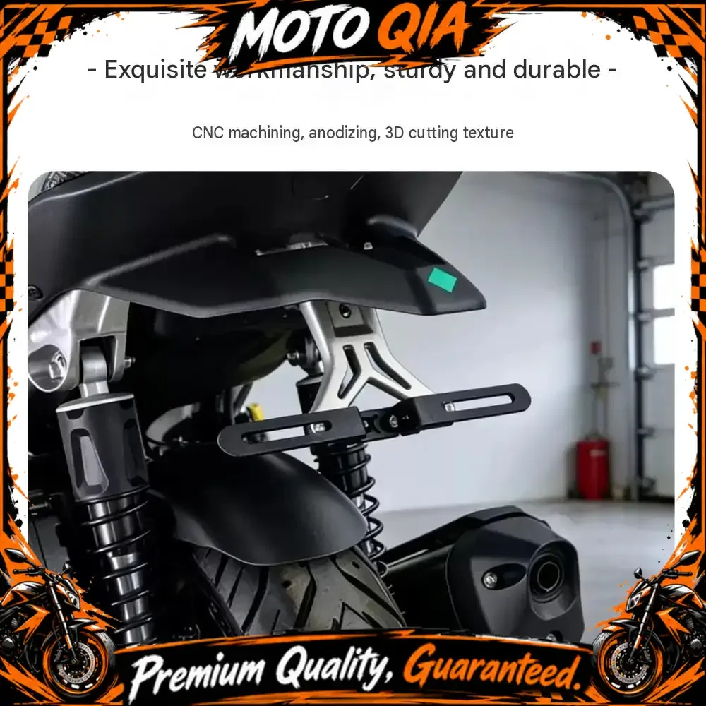 【High Quality​】Lightweight, foldable, and non-destructive installation short tail license plate holder for ZONTES 125X/150X.
