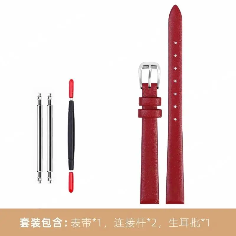 حزام ساعة جلدي سوار حريري لتيسو 1853 T058 T 058109 إكسسوارات ساعة سيكو فوسيل جيما للسيدات بسوار جلدي 9 ملم