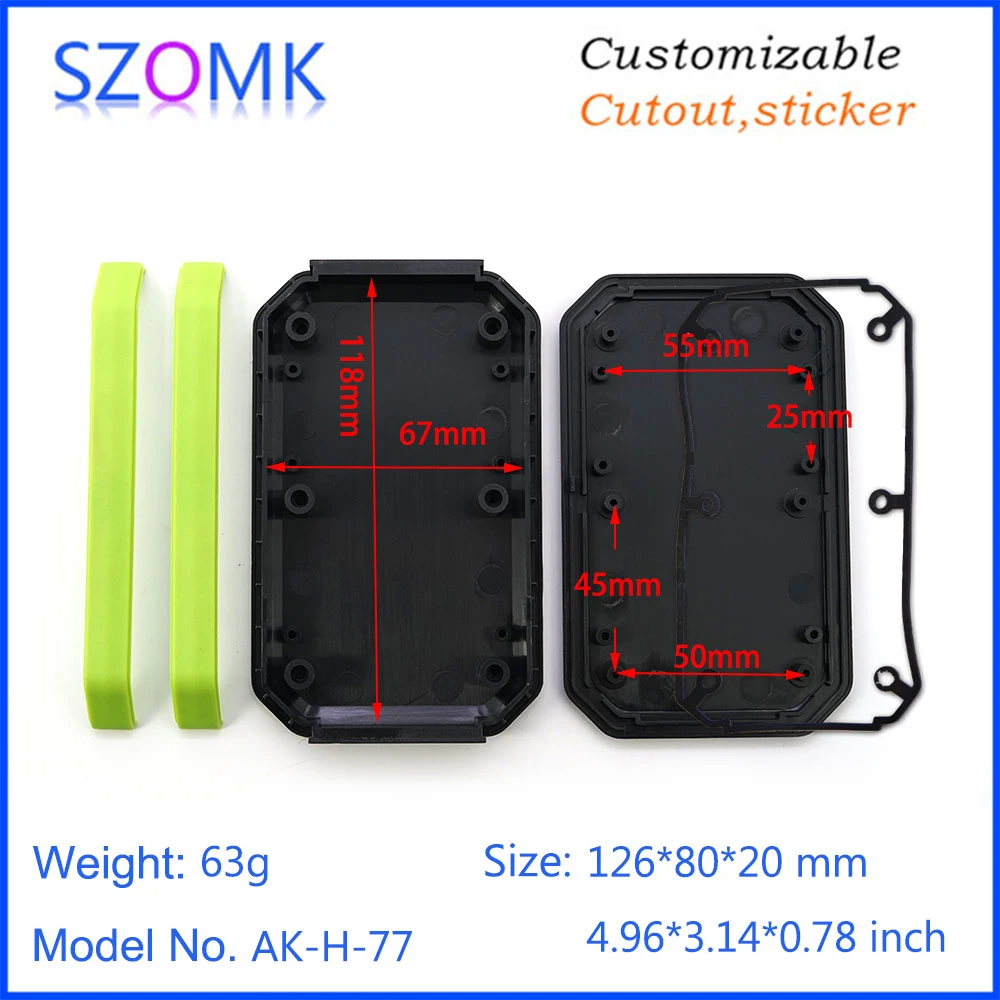 SZOMK OEM Plastic Junction Box Electronics Instrument Housing Handheld Casing Waterproof PCB Enclosure