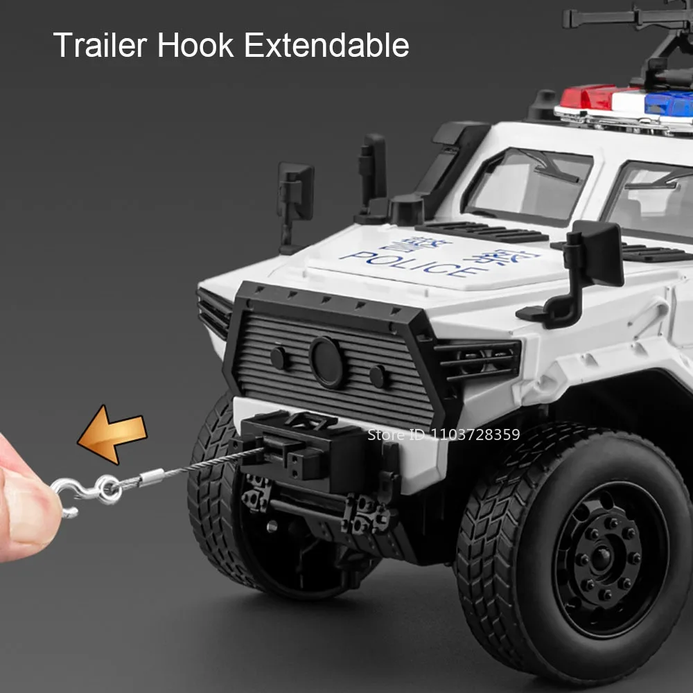 1:20 Giocattolo in lega Modello DongFengMengShi Veicoli blindati Pressofuso in metallo Suono Luce Porte aperte Tirare indietro Bambini Giocattoli interattivi