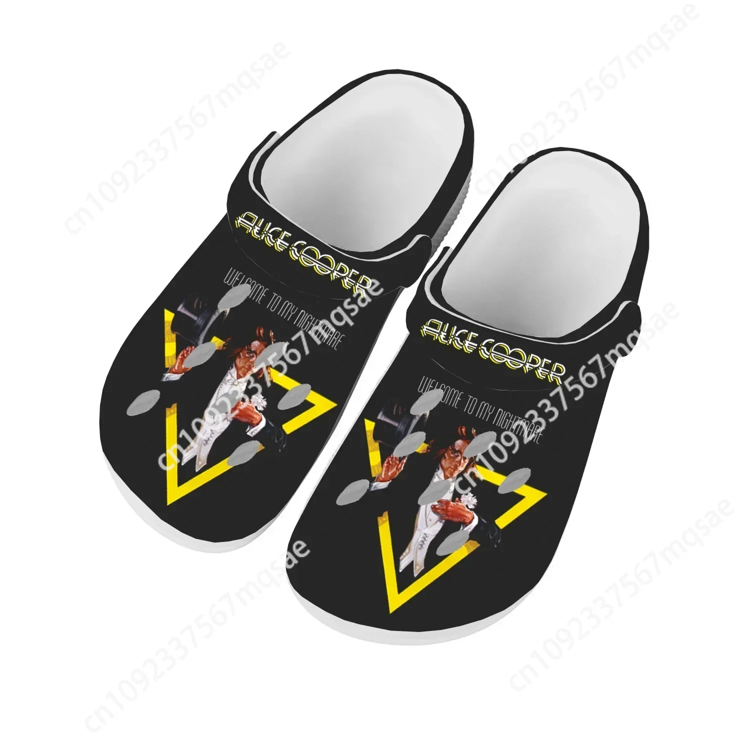 

Alice Cooper Rock Singer Pop Home Clogs Custom Water Shoes Mens Womens Teenager Shoe Garden Clog Breathable Beach Hole Slippers