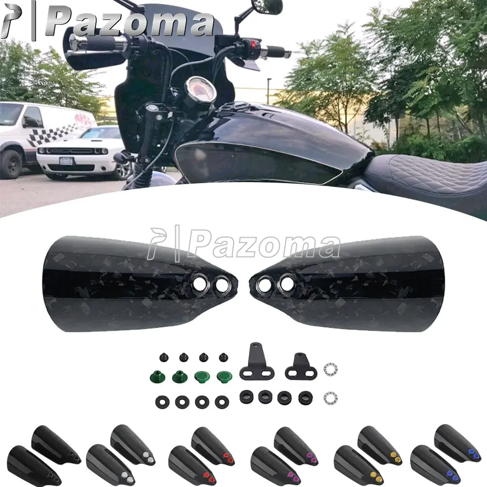 

Windproof Handguard Motorcycle Hand Guard Shield Cover For Harley Softail FLSTFB Night Train FXSTB Rocker FXCW 1996-2014 PAZOMA