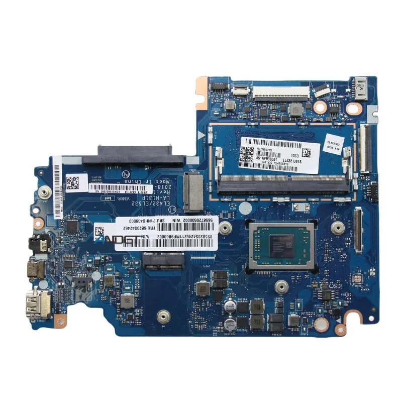 LA-H131P For Lenovo Ideapad S340-15API Laptop Motherboard CPU R3-3200U R5-3500U R7-3700U RAM 4G Notebook Mainboard 100% Test OK