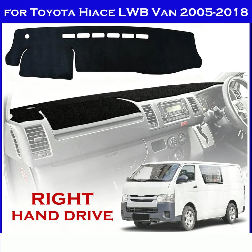Dash Mat Accurate Fit Dashboard Mat Dashboard Cover Right Hand Drive Gauge Trim For  Hiace Lwb Van Dash Sensors Right Hand
