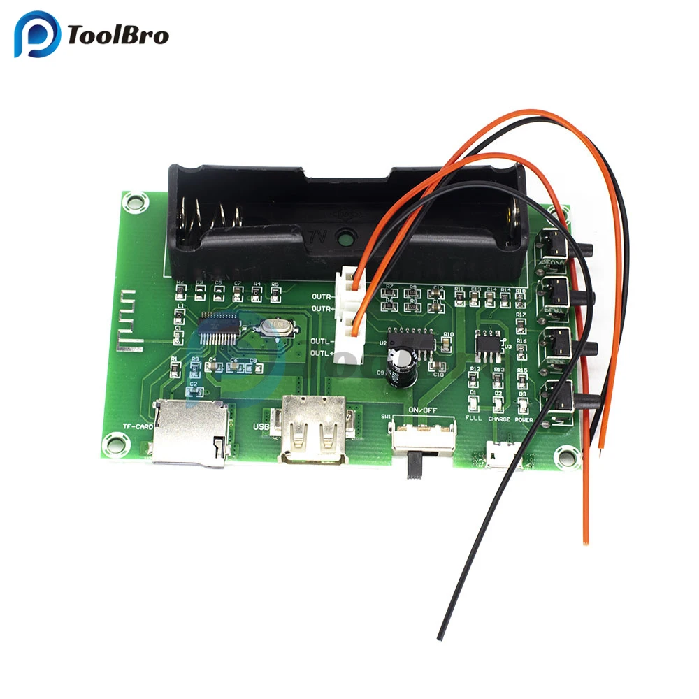 XH-A150 PAM8403 Bluetooth Amplifier audio Board 5W*2 Lithium Battery Singing Machine USB TF-Card Dual Channel Mini Speaker DIY