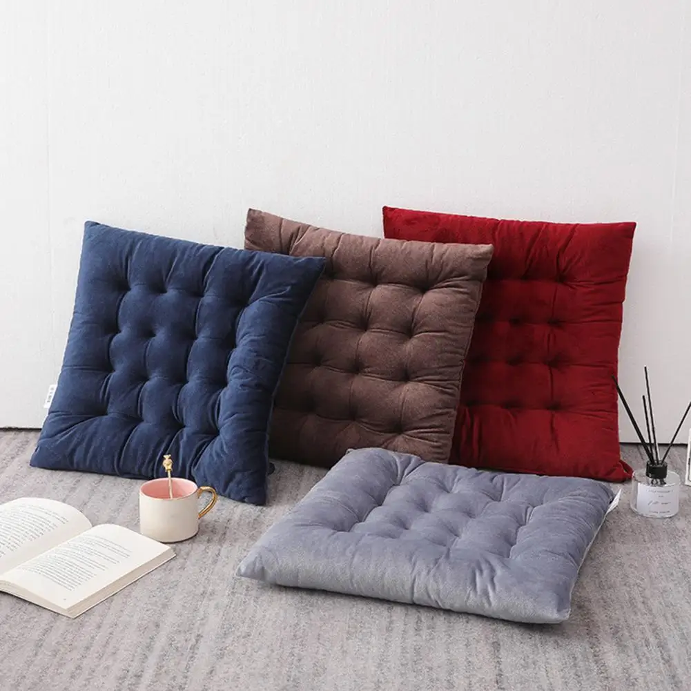 Cushion for Extended Sitting Seat Cushion for Long Sitting Comfortable Square Chair Cushion with Seat Straps Strong Resilience