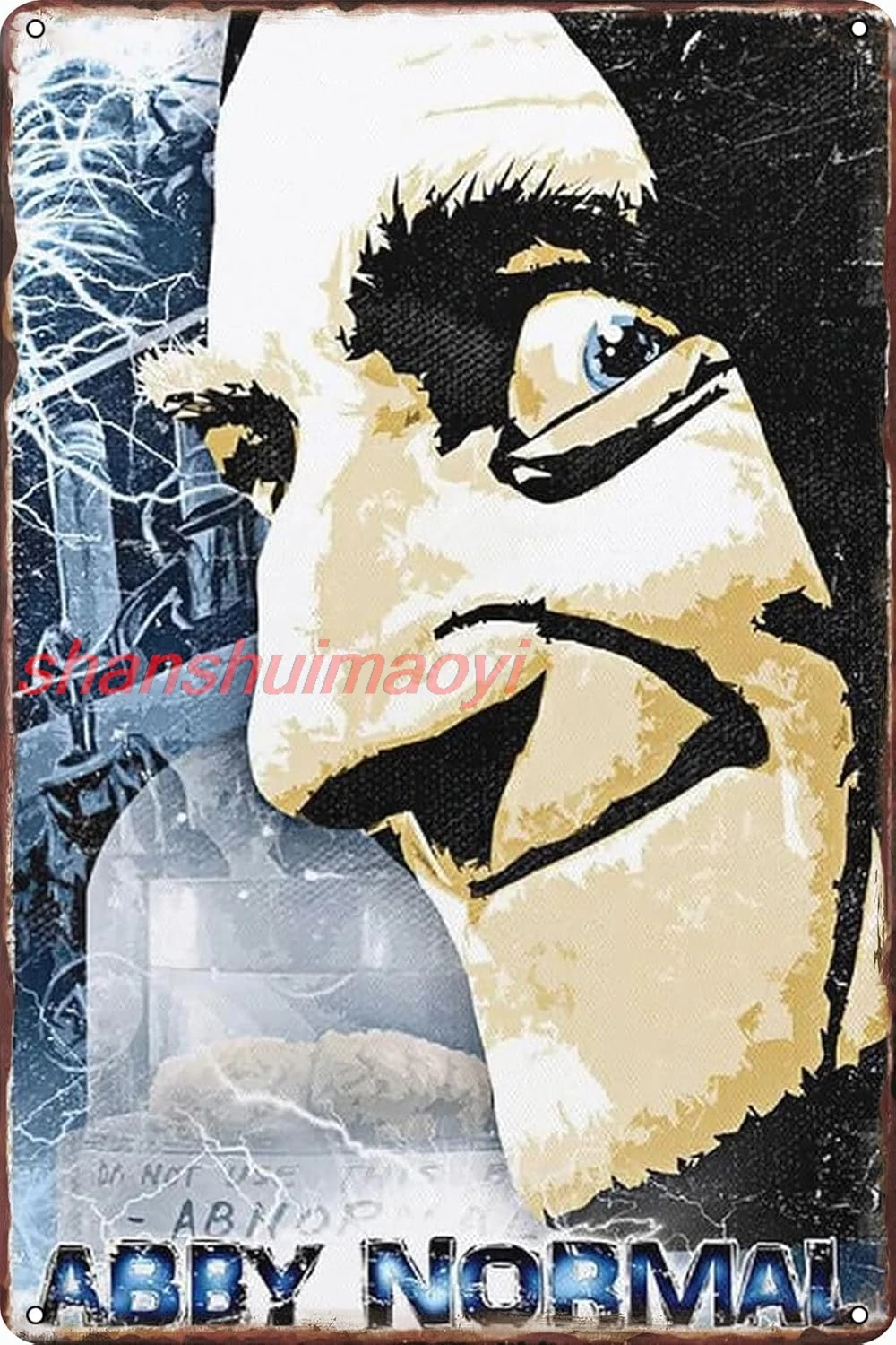 Abby Normal. Young Frankenstein. Eyegor. Igor. Eyegore. Vintage Poster Metal Tin Signs Wall Signs Hall Garage Poster Tin Si sign