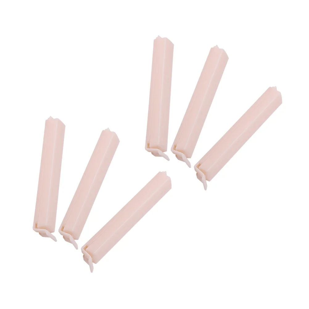 

6Pcs Reusable Sealing Clamps Ergonomic Design Plastic Bag Sealer for Milk Powder Salt Oatmeal Bright Color No Snagging Ripping