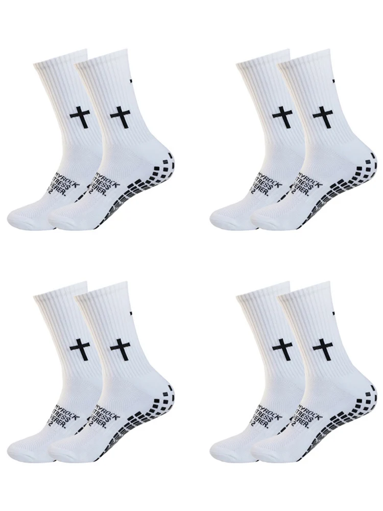 AliExpress OLOEYER 4 Pairs Non-slip Football Socks Men Women Sports Socks Silicone Bottom Soccer Outdoor Sport Running Cycling Grip Socks