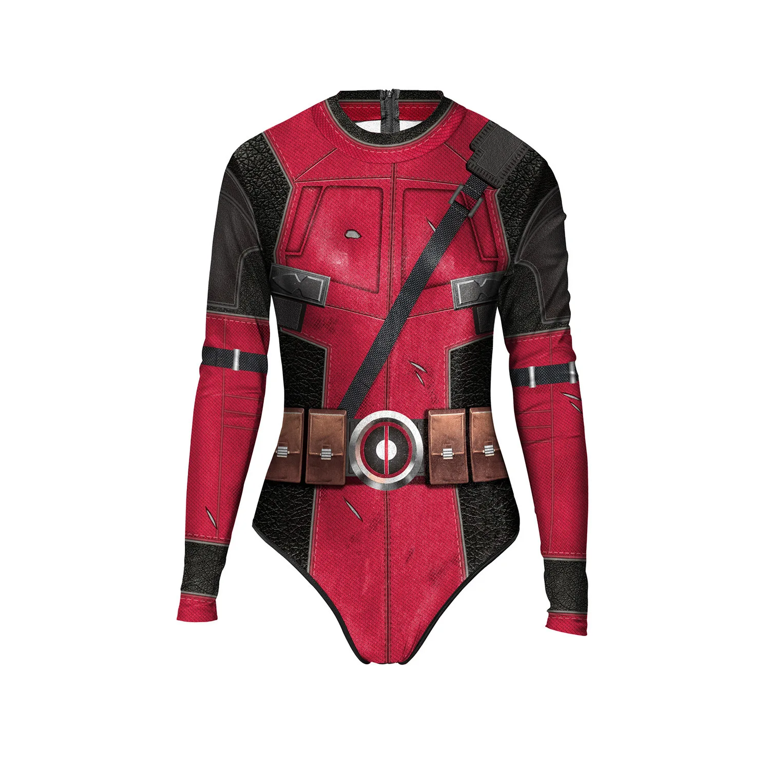 2024 Deadpool Spiderman Bodysuit for Women and Men Captain Superhero Jumpsuit 3D Print Long Sleeve Swimsuit Halloween Carnival