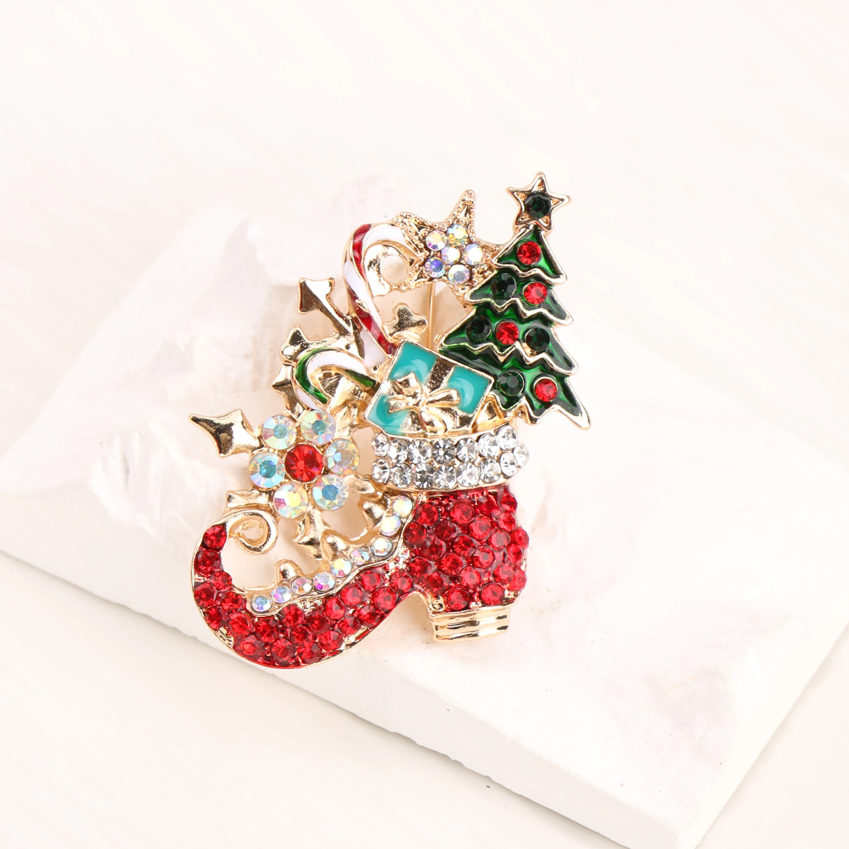 Vintage Collectible Santa - Christmas Collection Jewelry Brooch Vintage Full