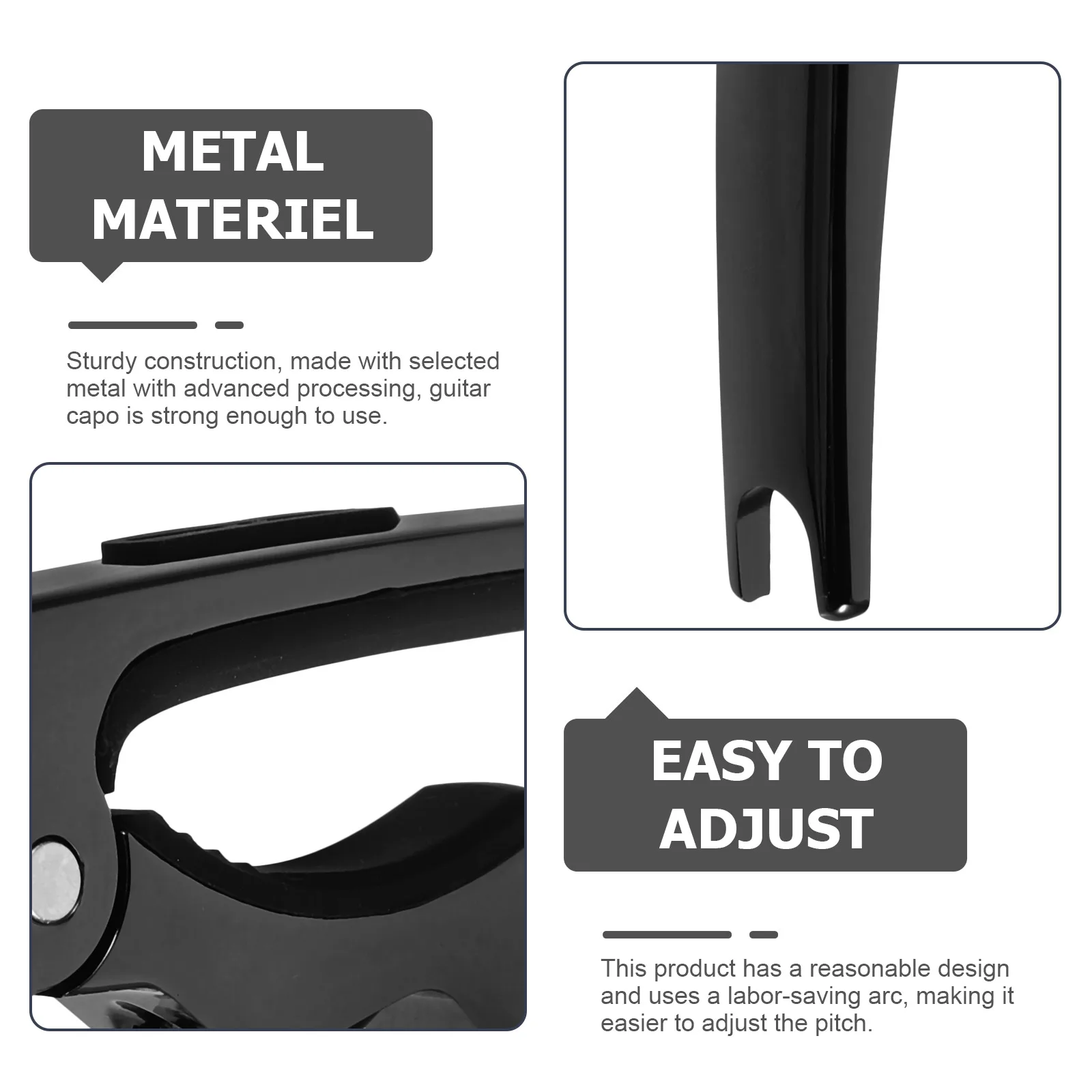 

Guitar Capo Metal Universal Durable Clip Neck Tuner Multifunctional Capo for Acoustic Electric Ukulele Guitar Picks