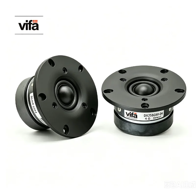 Original Vifa（2 speakers）DX25BG60  Tweeter Driver Unit Aluminum Film Dual Magnet Neodymium Iron  Dedicated 4 Ohm/80W60