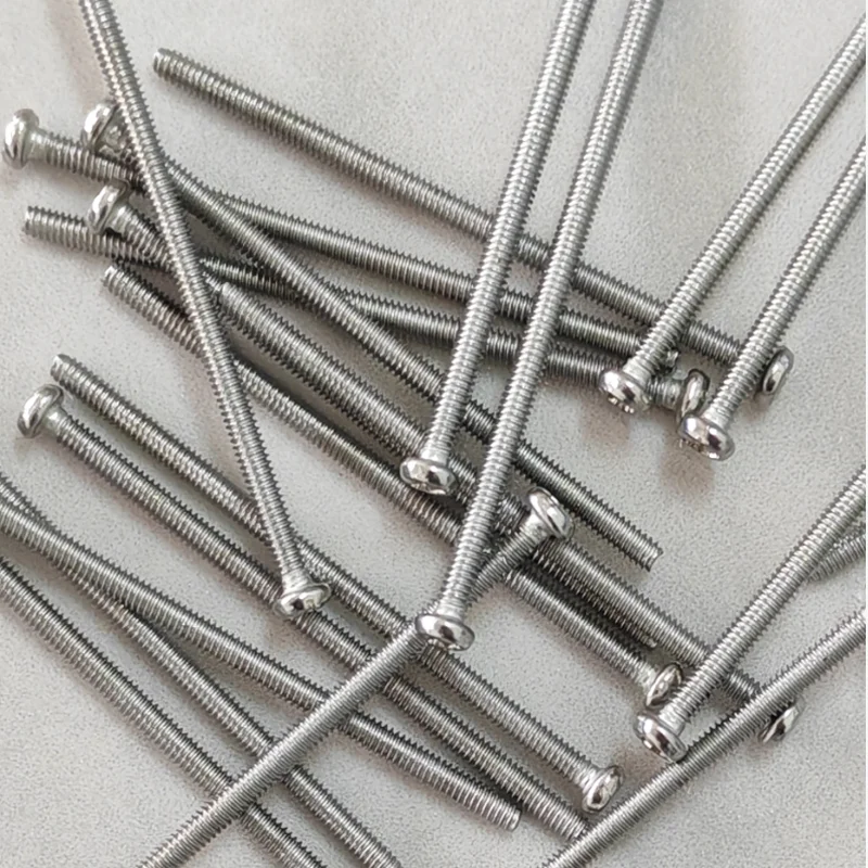 Nickel Plated Carbon Steel Cross Phillips Round Pan Head Screws Bolts M1-M5 Tiny Micro Screws for Electronics Repair 10-100Pcs