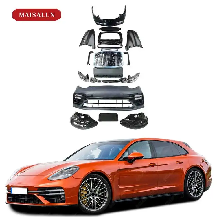 Karosseriekit Im Alten Auf Neuen Stil Für Porsche Panamera 970 14-16 Update Auf 971.2 Turbos Stil Mit Front-/Hinterstoßstange Ko