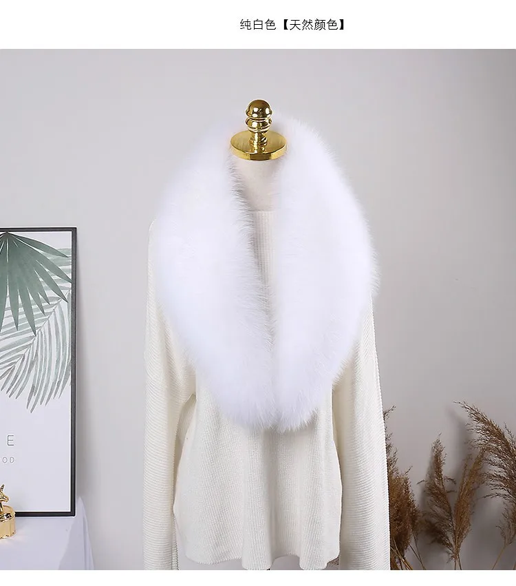 Natural fox raccoon silver fox fur collar neck neck ladies fur decoration, high street private made