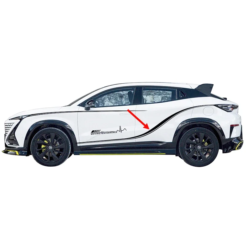 

Комплект декоративных наклеек для кузова Changan UNI-T 2025-2026: полосы и пленка для декоративной отделки по боковой линии