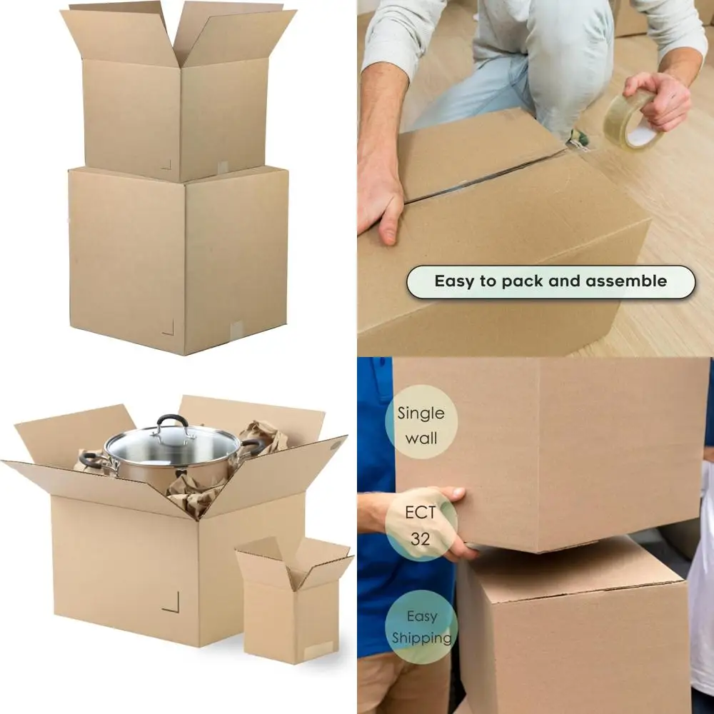 

The Boxery 22x18x10 Brown/Kraft Corrugated Cardboard Shipping Boxes 25-Pack | Mailing, Packing, Moving & Storage for Business/Ho