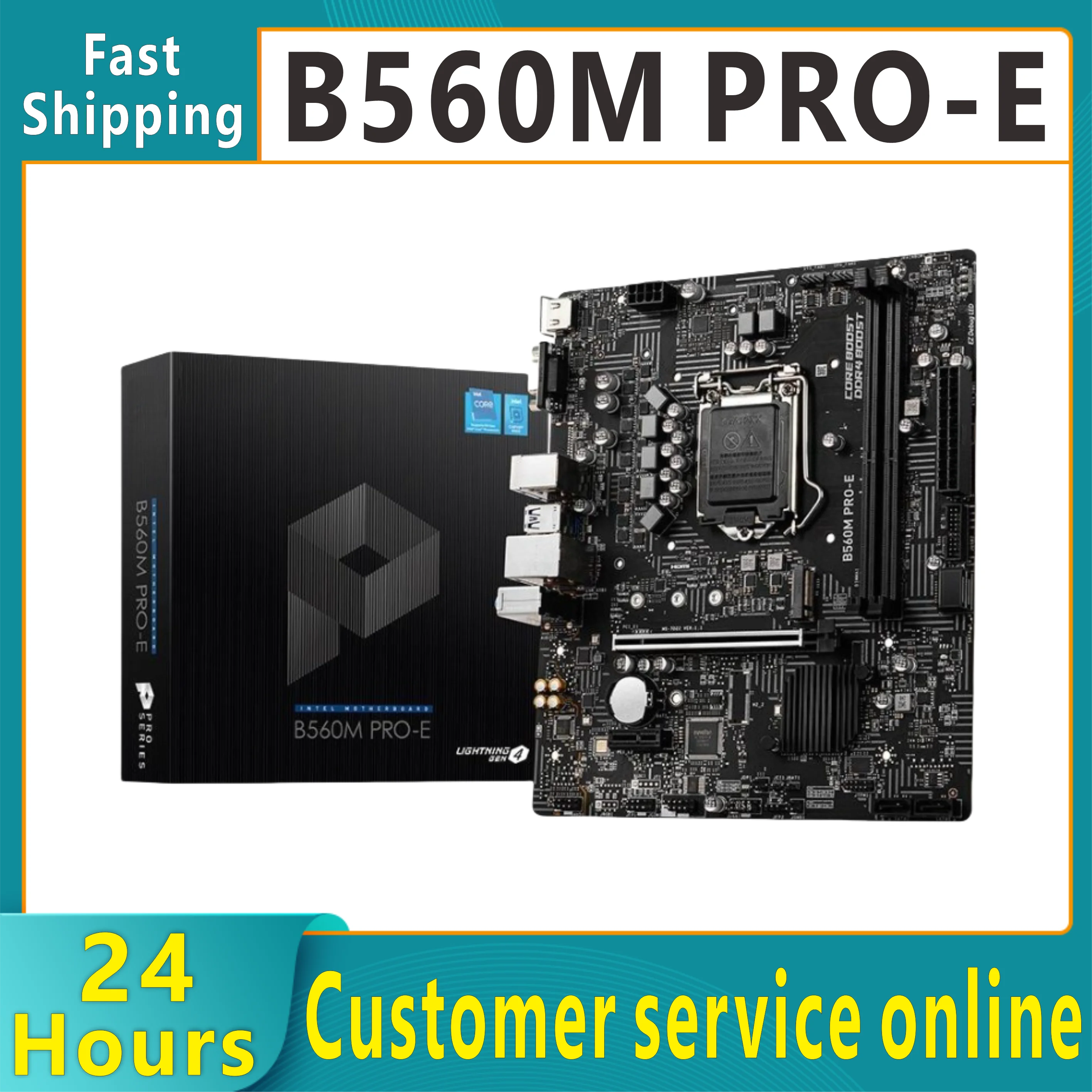 B560M PRO-E computer board mATX 11th/10th generation Core i3 i5 LGA 1200 slot DDR4 Brand new original