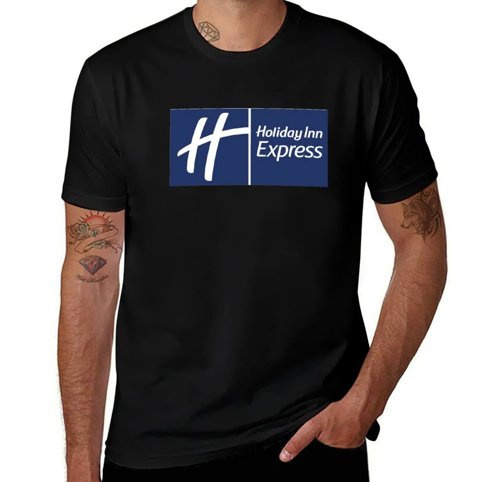 

Holiday Inn Express Bl Logo T-Shirt graphic t shirts for man man t shirt cotton high quality T-Shirt