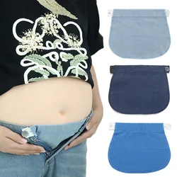 1/5Pcs Pregnancy Adjustable Extender Waist Band Pants Jeans Elastic Waistband Belt with Extend Button Garment Accessories