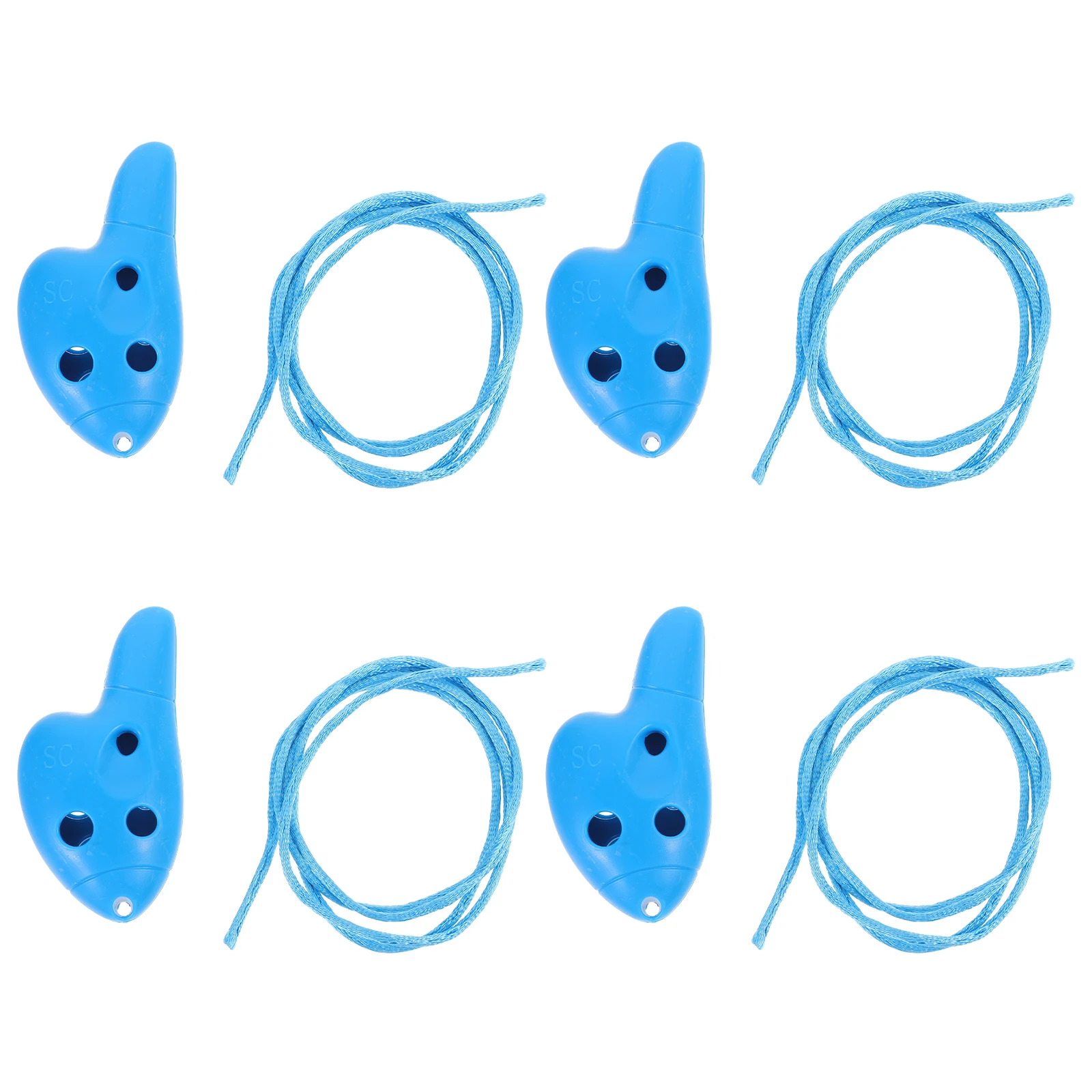 

4Pcs Thumb Ocarina 6 Hole Beginner Practice Ocarina Small Cute Design for Kids Easy Learning Professional Sound