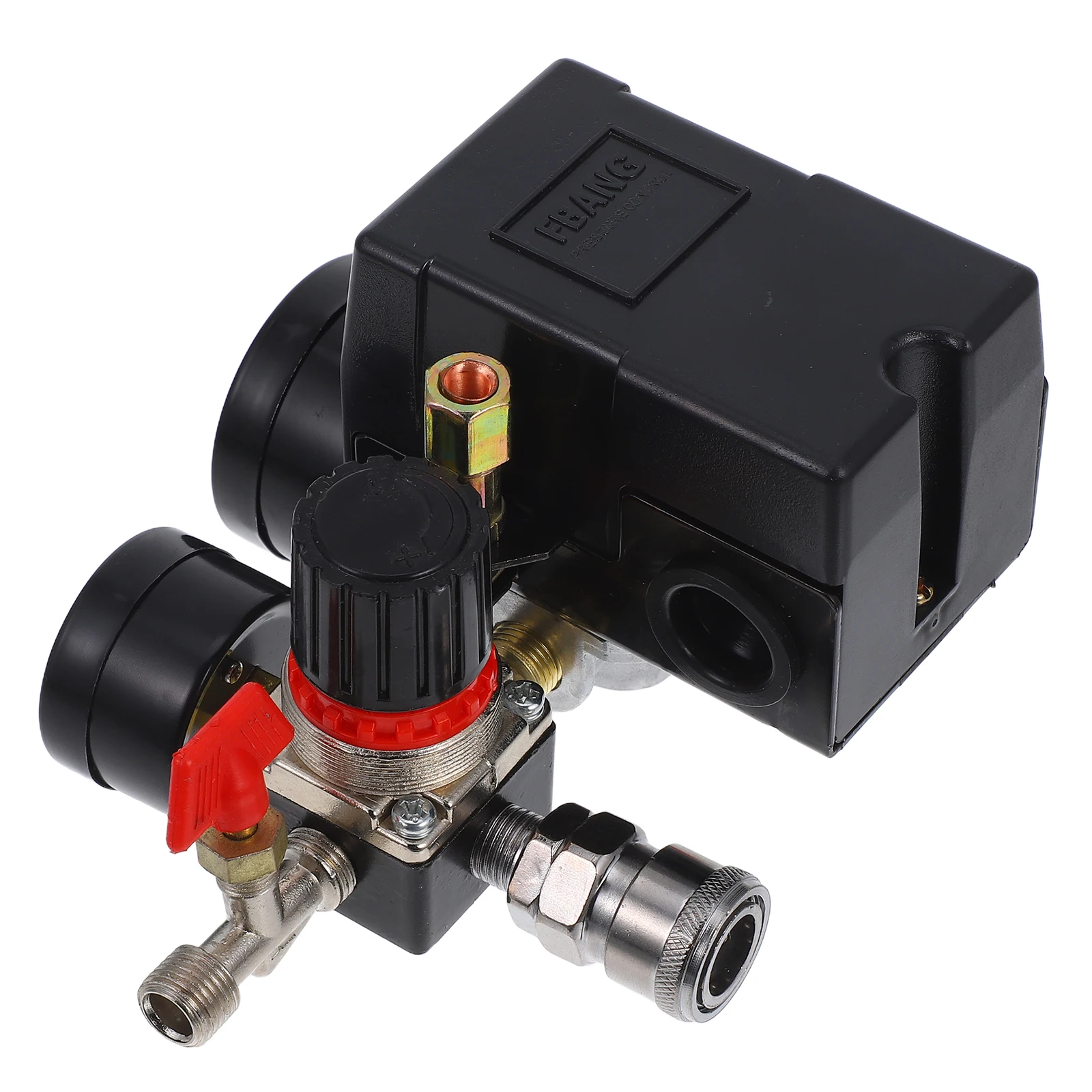 

Air Pump Accessories Horizontal Handle 4Hole Pressure Switch Assembly Regulator Gauge Air Compressor Parts Replacement Pressure