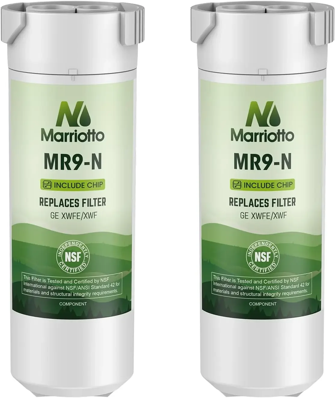 

Water Filter Compatible with GE XWFE, XWF, Pack of 2, Built-in Chip, 6-Month Life