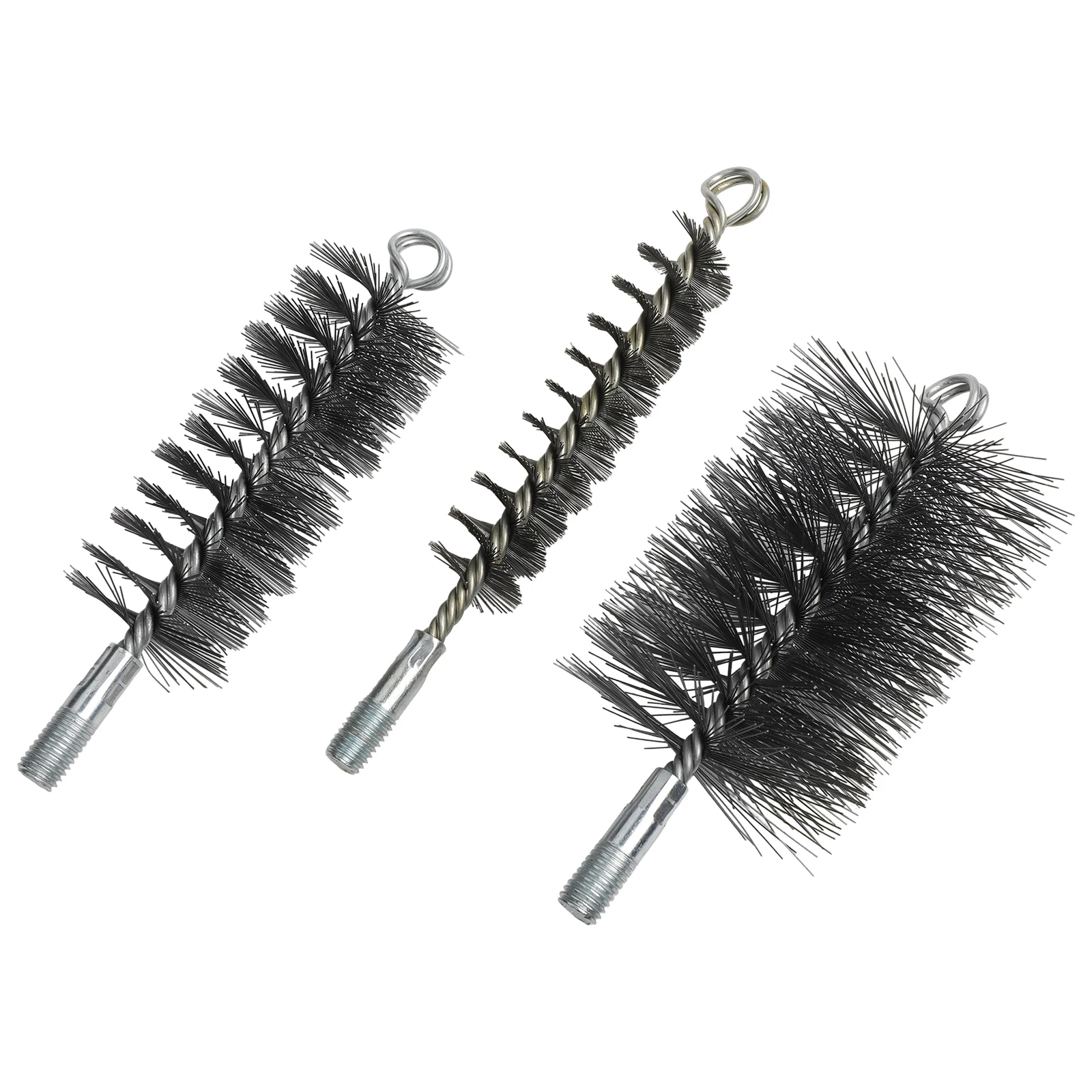 Pipe Cleaning Brushes 3PCS Set for Thorough Maintenance of Chimneys and Boilers Flexible Steel Wire Construction