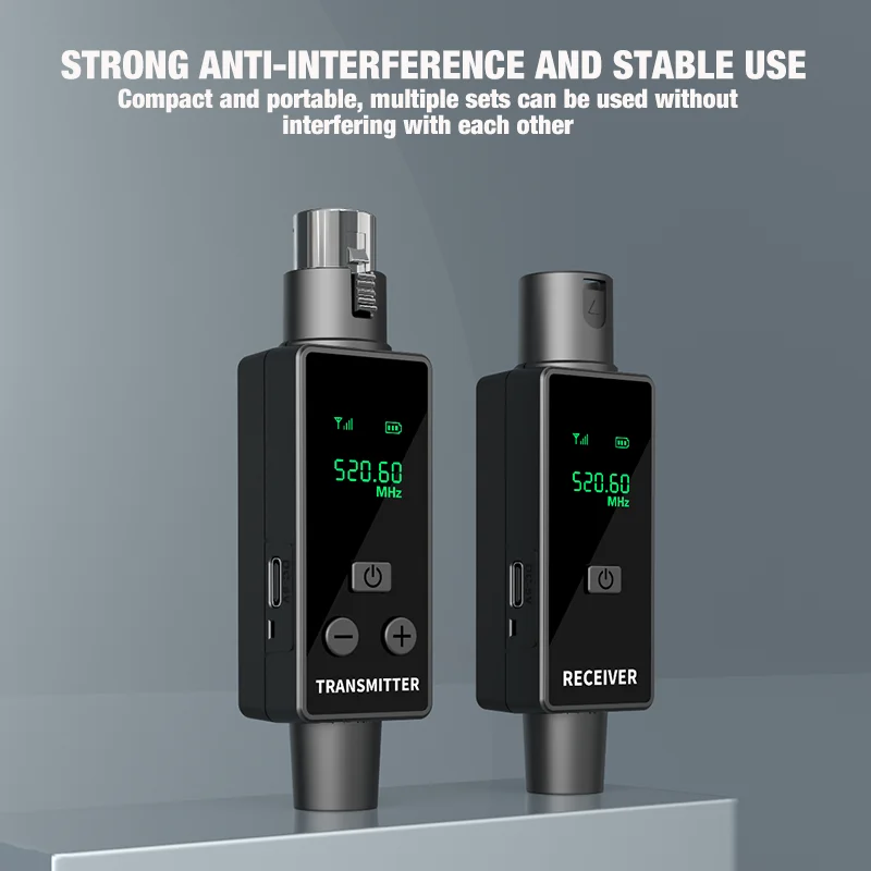 محول XLR نظام إرسال واستقبال الميكروفون اللاسلكي مناسب للميكروفونات الديناميكية والقيثارات وخلاطات الصوت #6