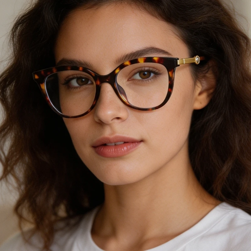 Women'S Fashion Glasses Non Prescription - Pearl Heart-Shaped Cat-Eye Glasses Women's INS
