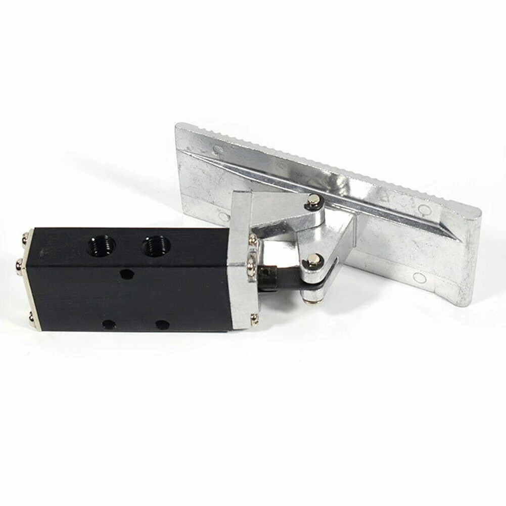 Foot Pedal Operated Control Valve G3/8 Thread Aluminum Alloy For Pneumatic Switch For Air Pressure System Industrial Automation