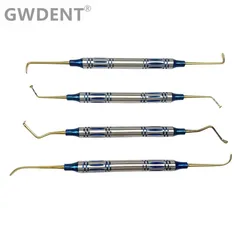 4Pcs/set Dental Implant Sinus Lift Lifting Elevator Instrument Tool Stainless Steel Double Ends Autoclavable