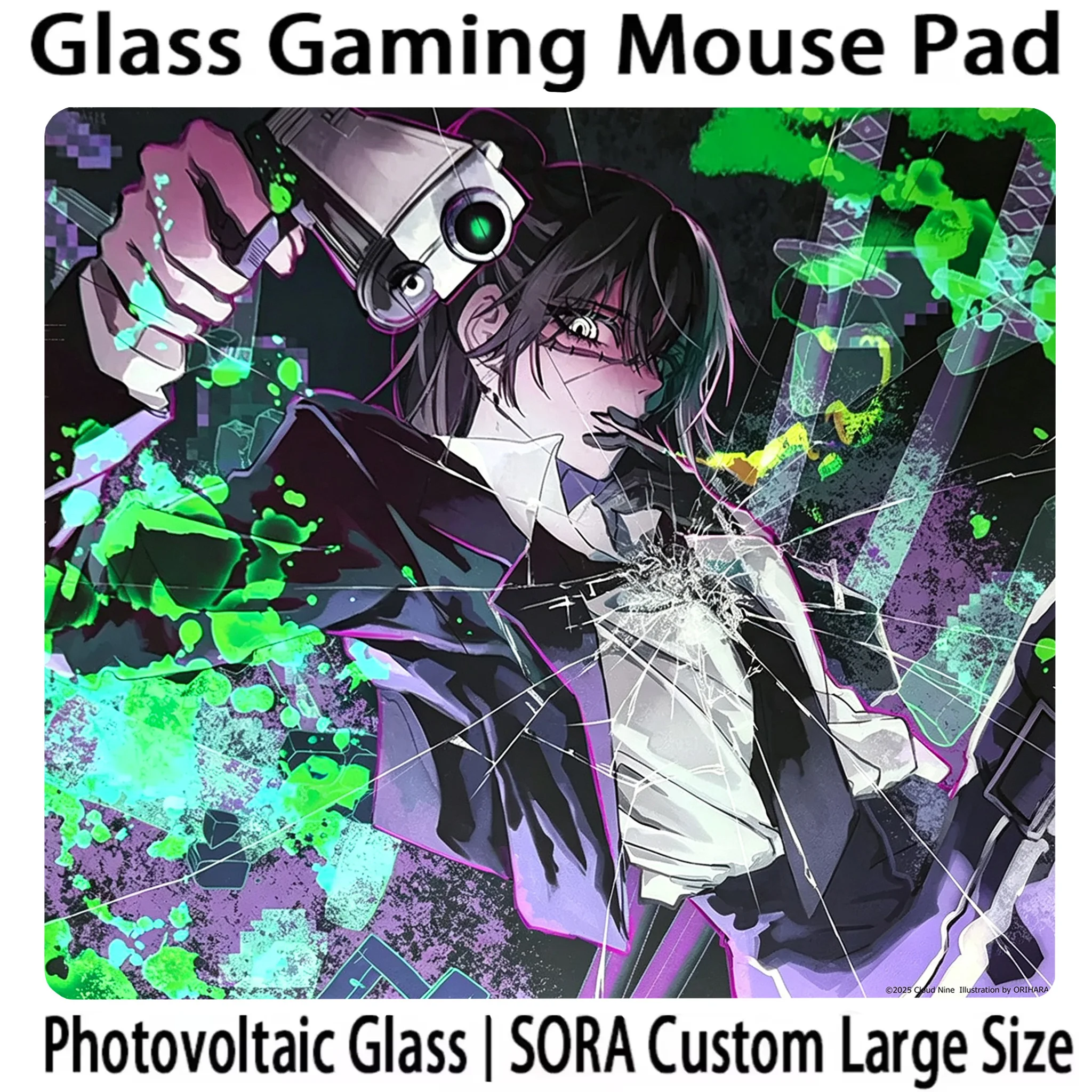 AIMPAD1.5 ORIHARA Edition Glass Mouse Pad SORA Limited Desktop Pad FPS Exclusive Esports Gaming Mousepad Customized Replica New