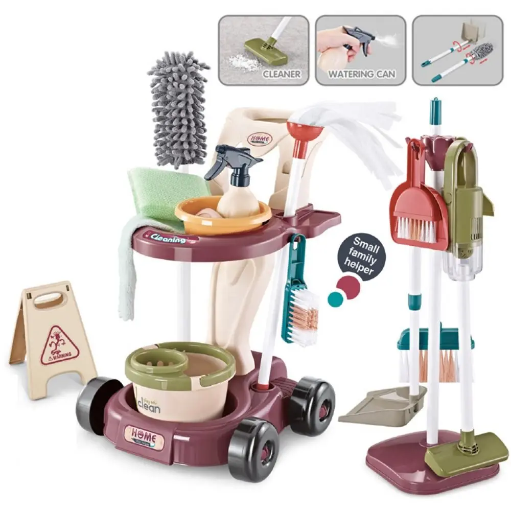 5/8/18/23PCS Mehrfarbige Reinigungsset Zubehör Kunststoff Besen und Mopp Set Elektrische Staubsauger Reinigungswerkzeug Housekeeping Geschenk