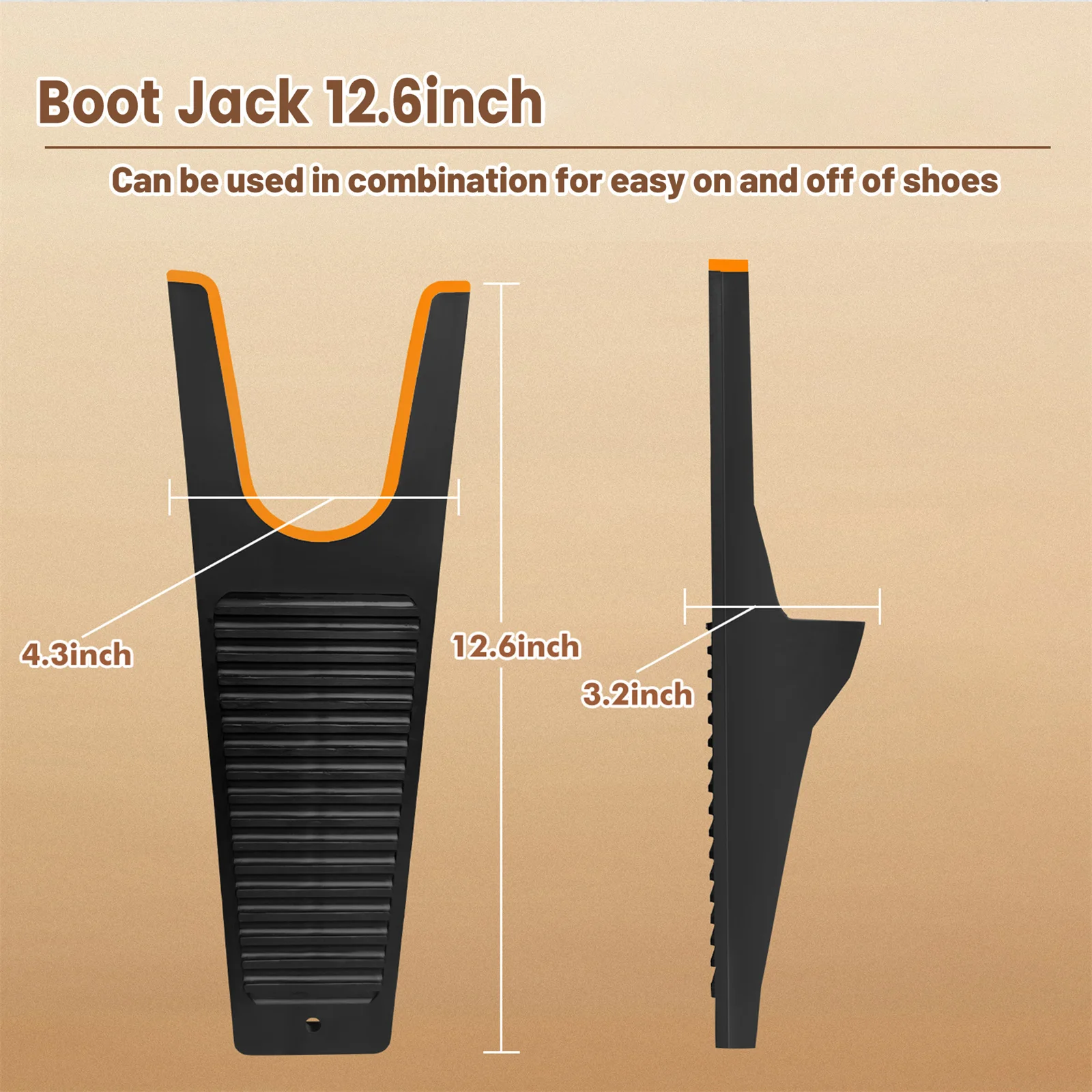 Profession Plastic Shoe Puller Boot Jack for Cowboy Boot Extra Grip Boot Remover for Work Boots Boot Pull Bootjack for Men Women